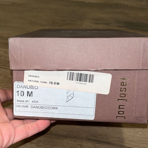 NWT Anthropologie Jon Josef Danubio Cork Slide Sandals With Block Heel Size 10 - Picture 6 of 7